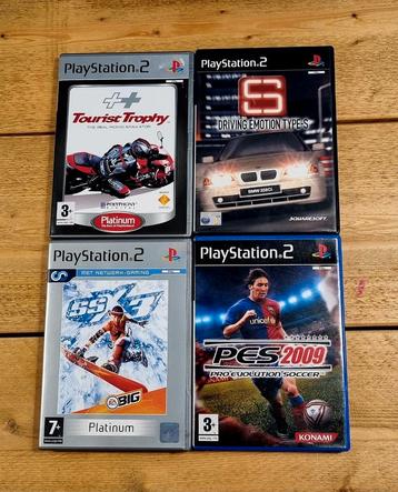 PS2 bundel – SSX 3 + Tourist Trophy + PES + Driving Type-S beschikbaar voor biedingen