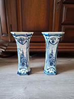 Delfts Blauw Vaasjes - Set van 2, Antiek en Kunst, Antiek | Vazen, Ophalen of Verzenden