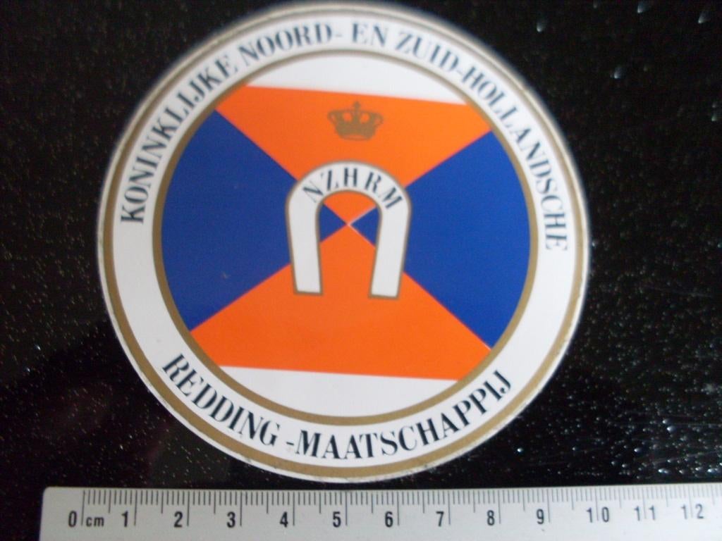 sticker nzhrm logo noord zuid hollandsche reddings maatschap, Verzenden, Zo goed als nieuw, Bedrijf of Vereniging