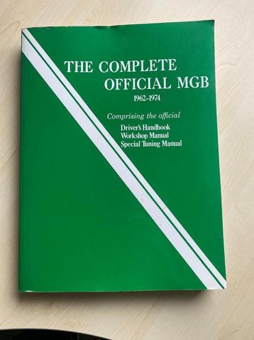 Mg-B garagehandleiding voor auto's van 1962 - 1974 beschikbaar voor biedingen