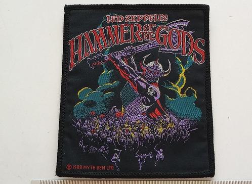 Led Zeppelin zeldzame vintage 1988 Hammer Of The Gods patch, Verzamelen, Muziek, Artiesten en Beroemdheden, Nieuw, Kleding, Verzenden
