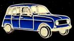 Renault 4 pin- donkerblauw gelakt, Verzamelen, Speldjes, Pins en Buttons, Nieuw, Transport, Speldje of Pin, Verzenden