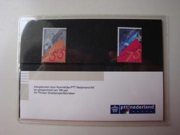 Speciaal mapje postzegels 100 jaar Philips 1991 postfris beschikbaar voor biedingen