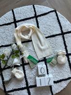 Nieuw 3x Benetton fleece sjaal handschoenen baby 56 - 80 set, Maat 62, United Colors of Benetton, Nieuw, Ophalen of Verzenden