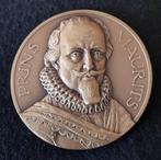 Bronzen penning Prins Maurits 1567-1625, Postzegels en Munten, Ophalen of Verzenden, Brons, Nederland