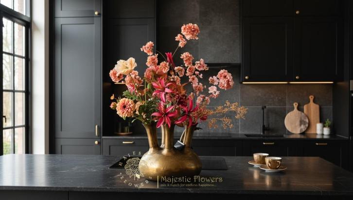 BLACK FRIDAY SALE Luxe Zijden Boeketten met Korting tot 35%!, Huis en Inrichting, Woonaccessoires | Kunstplanten en Kunstbloemen