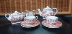 Miniatuur Coalport theeservies  Red Willow patroon, Antiek en Kunst, Ophalen of Verzenden