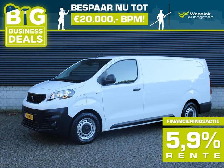 Peugeot e-Expert EV 75 kWh 136 L3 3-zits | Comfort scheiding, Auto's, Bestelauto's, Bedrijf, Te koop, ABS, Airbags, Airconditioning
