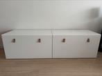 2 x Ikea Stuva Följa bank/bureau met kist, wit, 90x49x48cm, Gebruikt, Kast, 100 cm of meer, Minder dan 50 cm