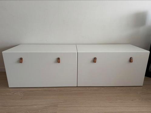 2 x Ikea Stuva Följa bank/bureau met kist, wit, 90x49x48cm, Kinderen en Baby's, Kinderkamer | Commodes en Kasten, Gebruikt, Kast