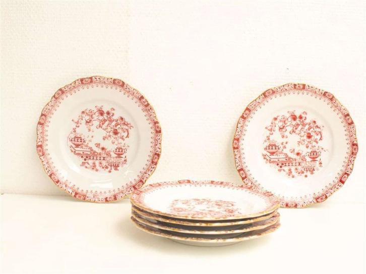 6 Bordjes 22975, Antiek en Kunst, Antiek | Servies los, Ophalen of Verzenden