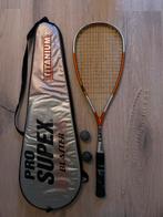 Squash Racket Supex Pro Blaster met 2 ballen, Ophalen of Verzenden, Gebruikt, Racket, Met hoes