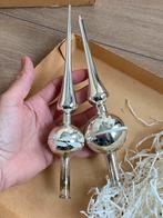 Kleine oude vintage zilveren glazen kerstboompiek 3,- p/st, Ophalen of Verzenden, Zo goed als nieuw