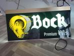 Bock bier lichtbak, Verzamelen, Biermerken, Verzenden, Zo goed als nieuw, Reclamebord, Plaat of Schild, Overige merken