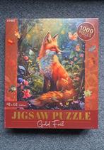 Jigsaw goudfolie puzzel - 1000st (zgan), Verzenden, 500 t/m 1500 stukjes, Zo goed als nieuw, Legpuzzel