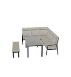 Tuintafel / eettafel 150x87x66 + bankje Marseille, Tuin en Terras, Tuintafels, Ophalen, Nieuw, Rechthoekig, Aluminium