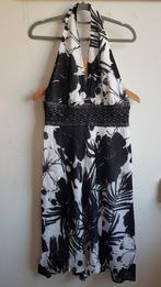 Joseph Ribkoff halter jurk 38 zwart-wit, Maat 38/40 (M), Zwart, Joseph Ribkoff, Ophalen of Verzenden