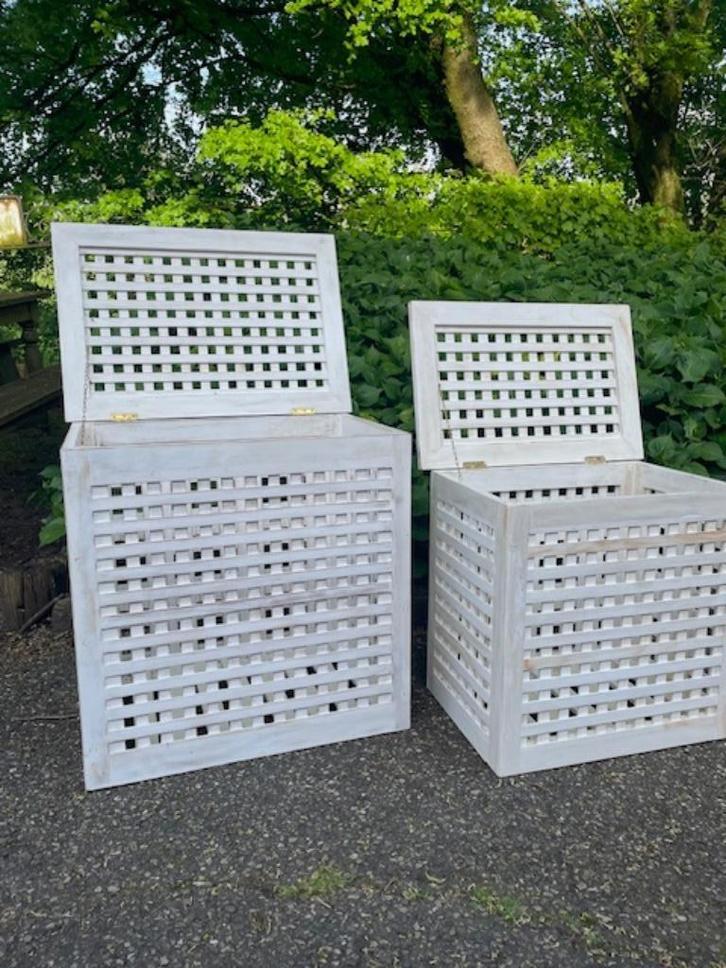 Wasmand, Opbergkist, Laundrybox, Huis en Inrichting, Badkamer | Badtextiel en Accessoires, Nieuw, Overige typen, Wit, Ophalen of Verzenden