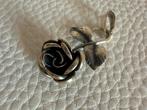 Q343/Vintage Zilveren TEKA Roos Hanger, Gebruikt, Verzenden, X, Zilver