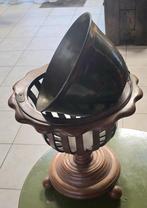 Antieke koperen bloemenmand / plantenbak, Tuin en Terras, Ophalen