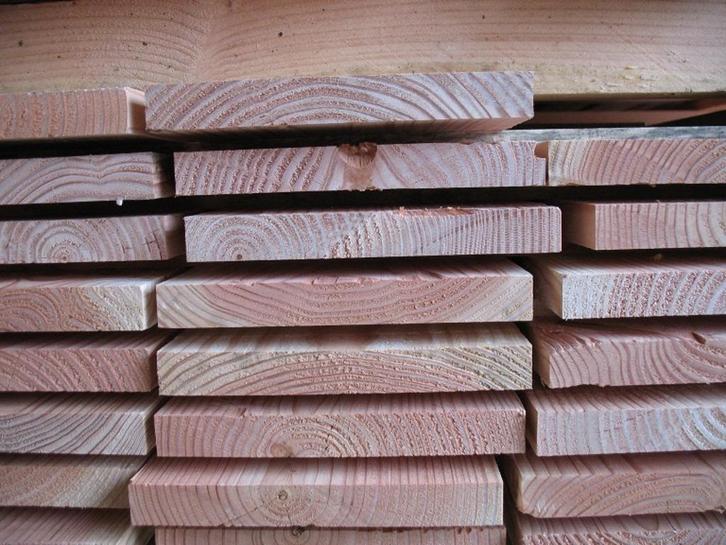 Douglas planken fijnbezaagd 22mm dik div. lengtes, Tuin en Terras, Palen, Balken en Planken, Nieuw, Planken, Ophalen