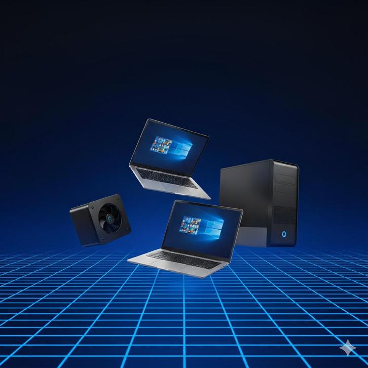 Mini PC, Desktop, Laptop Inkoop - Gratis Ophaalservice!, Computers en Software, Desktop Pc's, Gebruikt, Onbekend, HDD, Minder dan 4 GB