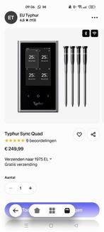 Typhur BBQ Thermometer - Draadloos met 4 probes, Ophalen of Verzenden, Nieuw, Typhur