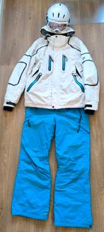 Compleet Falcon skipak blauw/wit maat L met helm en bril, Maat 52/54 (L), Overige typen, Ophalen of Verzenden, Falcon