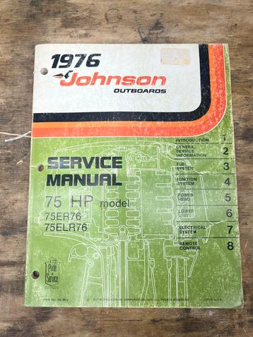 Johnson 75 HP service manual beschikbaar voor biedingen