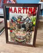 Vintage Martini Rossi Reclame-Spiegel – Vermouth / Bar Decor, Antiek en Kunst, Antiek | Spiegels, Ophalen, Rechthoekig, 50 tot 100 cm