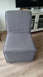 4 Grijze Eetkamerstoelen - Gestoffeerd, Huis en Inrichting, Stoelen, Ophalen, Gebruikt, Vier, Modern