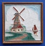 Porceleyne Fles molen en boot cloisonne tegel (F8-24), Antiek en Kunst, Verzenden