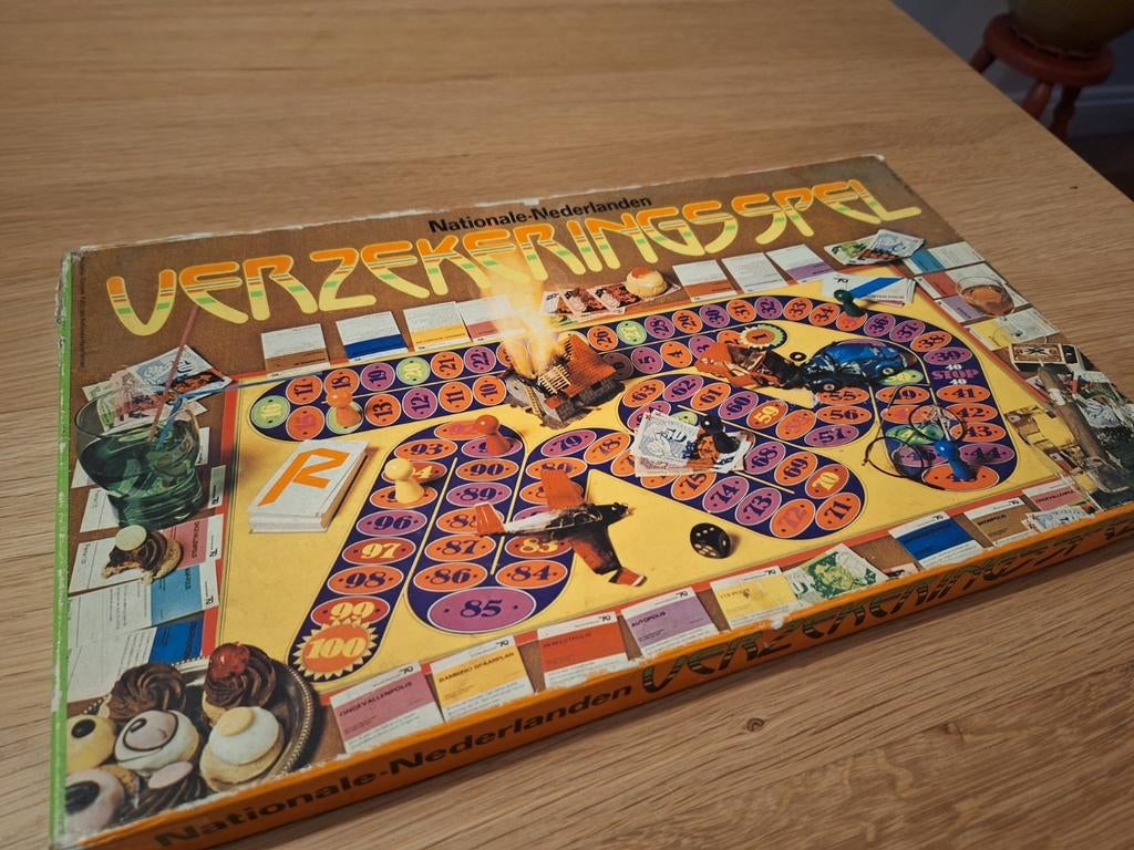 Verzekeringsspel Nationale-Nederlanden, Hobby en Vrije tijd, Gezelschapsspellen | Bordspellen, Gebruikt, Drie of vier spelers