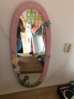 Prachtige roze ovalen spiegel voor baby- of kinderkamer, Kinderen en Baby's, Kinderkamer | Inrichting en Decoratie, Zo goed als nieuw