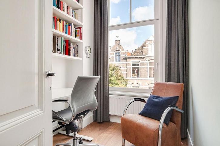 Grijze gordijnen (4x: 2x lang en 2x kort), Huis en Inrichting, Stoffering | Gordijnen en Lamellen, Zo goed als nieuw, 200 cm of meer