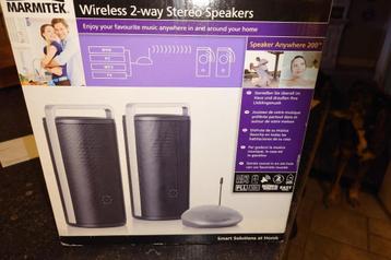 GRATIS draadloze stereo speakers voor buiten of op camping beschikbaar voor biedingen