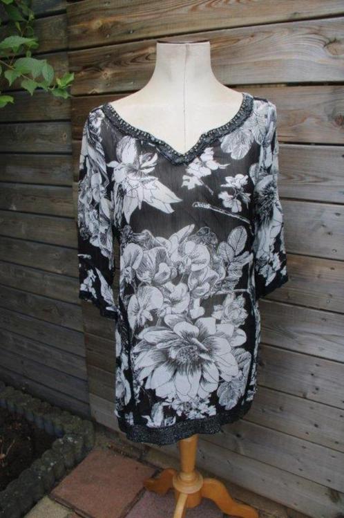 Tuniek zwart/ grijs Didi mt M transp. Vaste prijs, Kleding | Dames, Blouses en Tunieken, Zo goed als nieuw, Maat 38/40 (M), Zwart