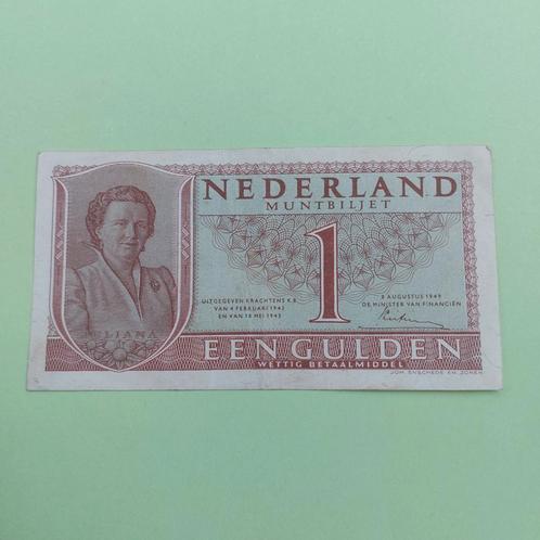 1 gulden Muntbiljet uit 1949 Juliana. In PR, Postzegels en Munten, Bankbiljetten | Nederland, Los biljet, 1 gulden, Ophalen of Verzenden