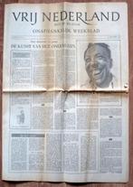 Simon Carmiggelt in "Vrij Nederland" - 31 december 1948., Ophalen of Verzenden, Gelezen