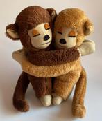 Vintage jaren 70 knuffel aapjes 26 cm, Ophalen of Verzenden