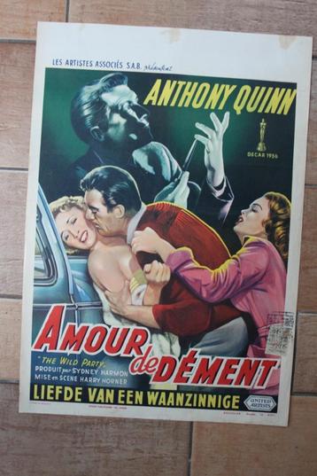 filmaffiche The Wild Party 1956 Anthony Quinn filmposter beschikbaar voor biedingen