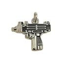 Zilveren Uzi hanger .925 zilver, Overige voorstellingen, Nieuw, Ophalen of Verzenden, Zilver