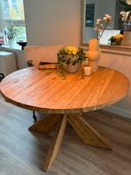 Eettafel, Huis en Inrichting, Ophalen, 100 tot 150 cm, Rond, Zo goed als nieuw