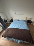 Tweepersoonsbed 160cm breed - amsterdam, Huis en Inrichting, Slaapkamer | Bedden, Gebruikt, Wit, Tweepersoons, Ophalen of Verzenden