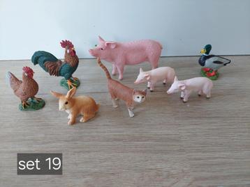 Schleich boerderijdieren Set 19 beschikbaar voor biedingen