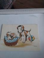 J. SCHERER. 1959 MOEDER HOND. BIJ HAAR JONGEN IN MAND, Ophalen of Verzenden, 1940 tot 1960, Overige thema's