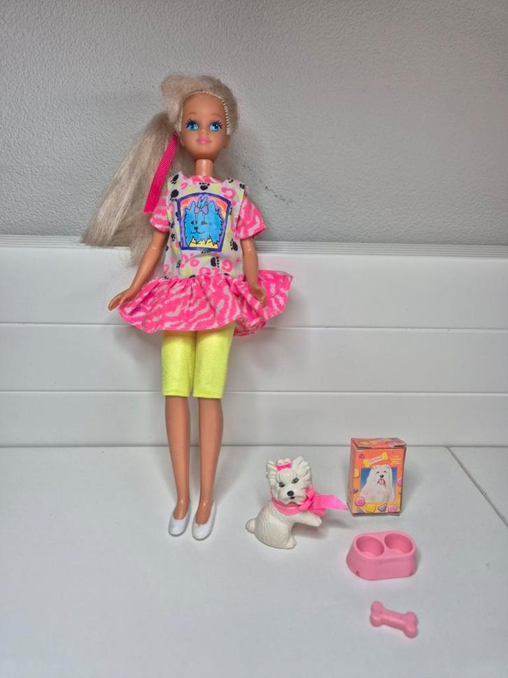 Vintage Mattel Skipper Pet Pals 1991 - Goede staat, Verzamelen, Poppen, Gebruikt, Pop, Ophalen of Verzenden