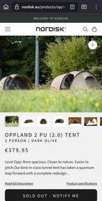 Nordisk Oppland 2 PU (2.0) Tent, Ophalen of Verzenden, Zo goed als nieuw, Tot en met 2