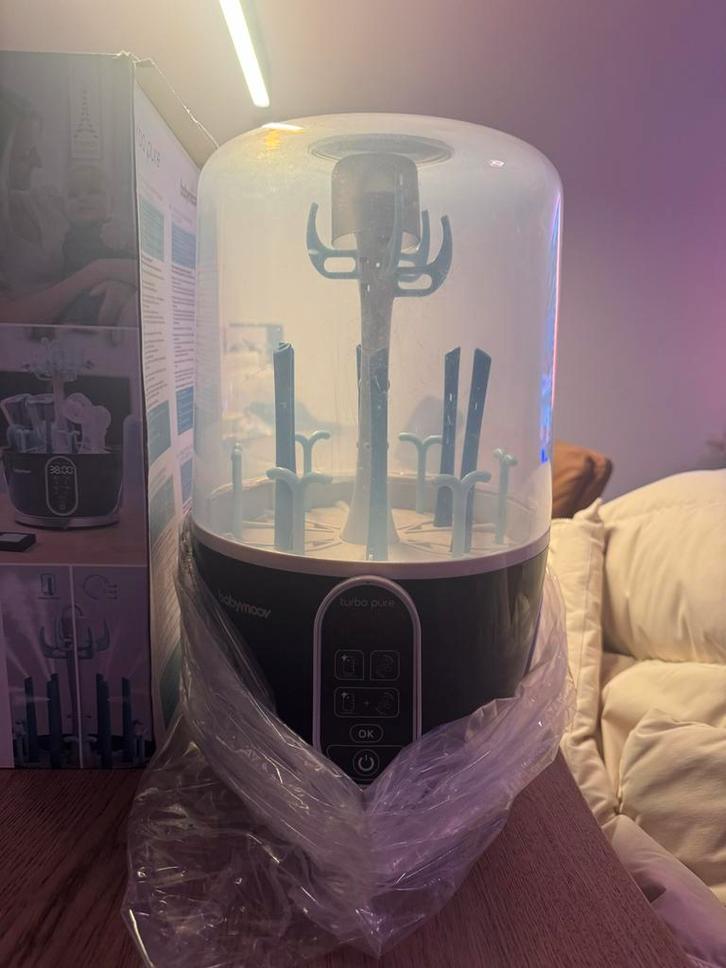 Babymoov Turbo Pure Sterilisator & Flessendroger, Kinderen en Baby's, Babyvoeding en Toebehoren, Zo goed als nieuw, Sterilisator