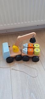 Ikea mula houten blokken auto hijskraan, Ophalen of Verzenden